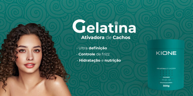 Kione Cosmetic lança a Gelatina Ativadora de Cachos Enfim, a era de Cachos Ultradefinidos chegou
